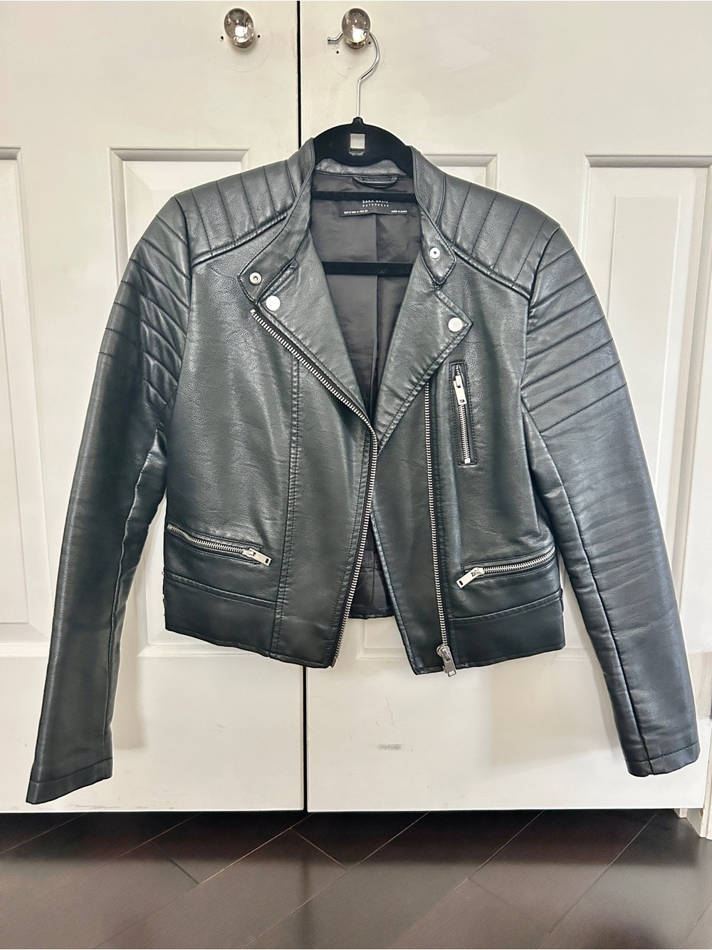 Zara Quilted Moto Jacket